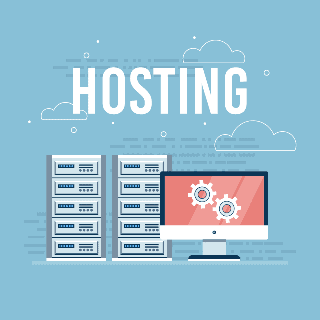 illustrated graphic for web hosting
